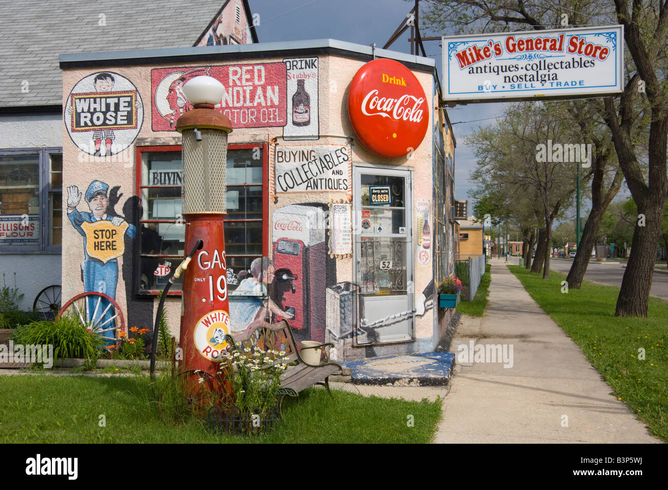 Mike s General Store with antique articles in Winnipeg Manitoba Canada
