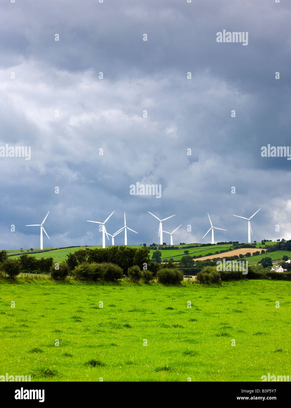 Wind farm at Bothel Cumbria the Lake District, England, UK Stock Photo