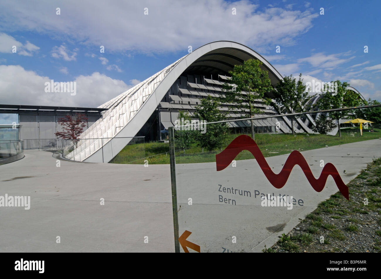 The Paul Klee centre, a museum and architectural landmark in Bern, the
