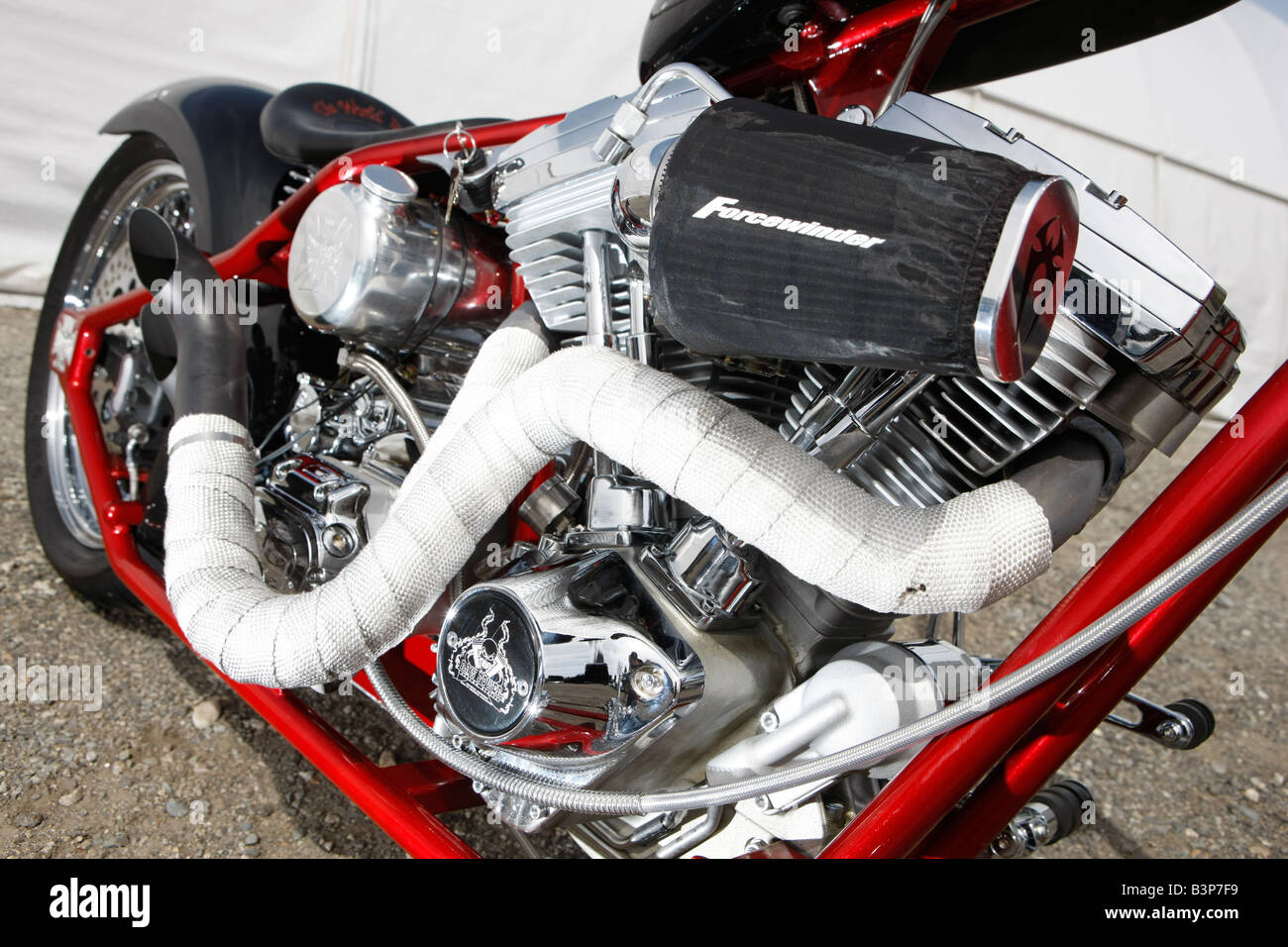 custom motorcycle chopper Stock Photo - Alamy
