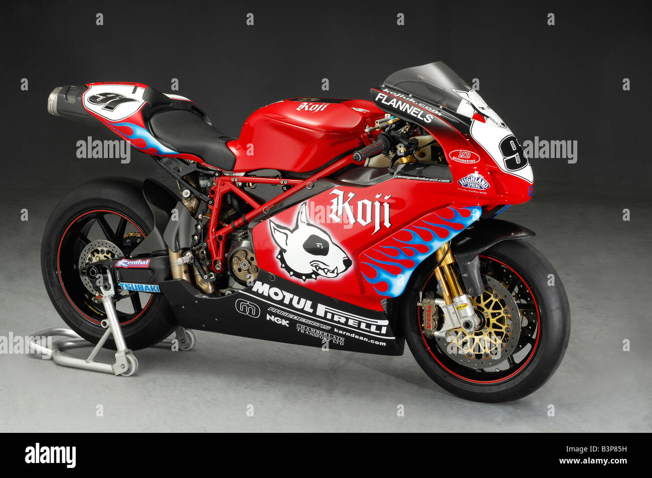 2004 Ducati 999 Koji Superbike, Leon Haslam Stock Photo
