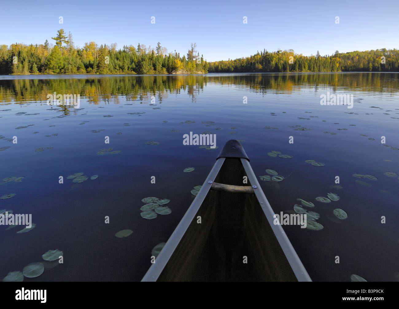 Canoeing on Gordon Lake, Boundary Waters Canoe Area Wilderness