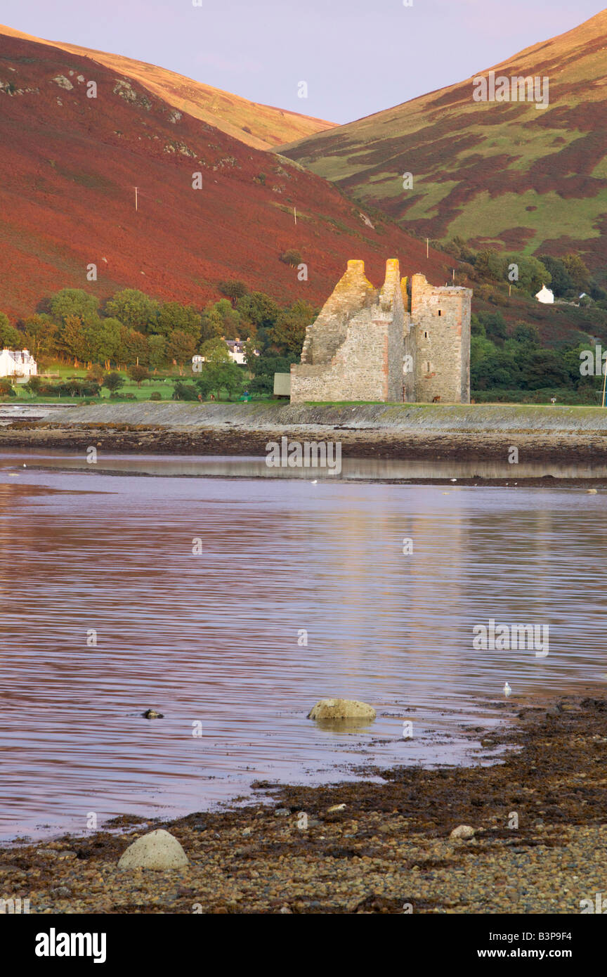 Lochranza Castle, Lochranza, Isle of Arran, North Ayrshire, Scotland, UK. Stock Photo