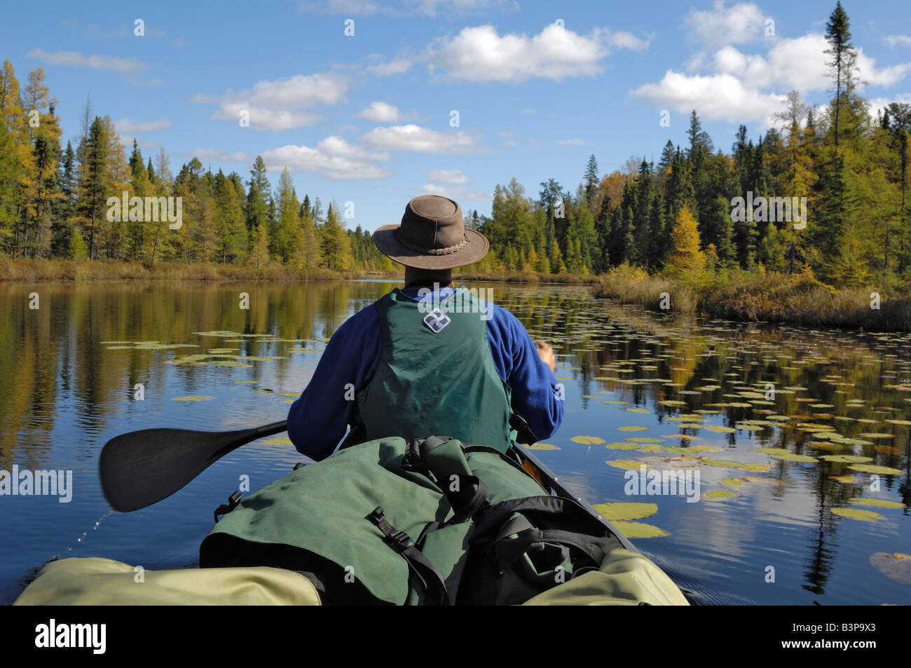 Canoeing on the Louse River, Boundary Waters Canoe Area Wilderness, Superior National Forest