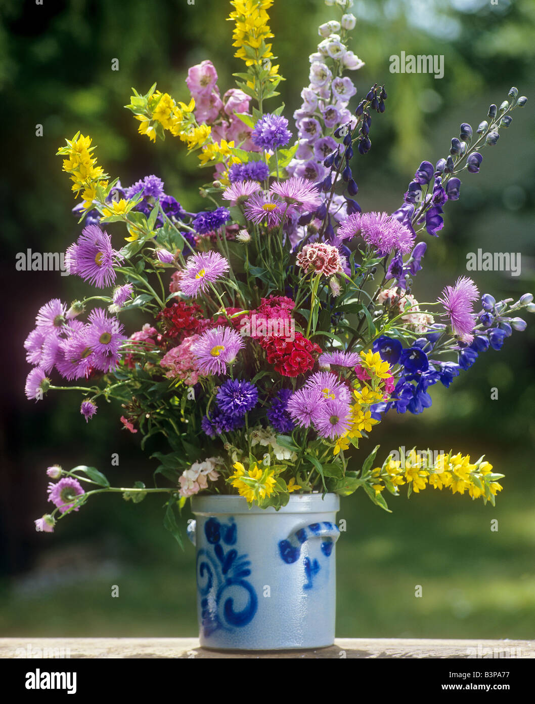 bouquet with different flowers Stock Photo