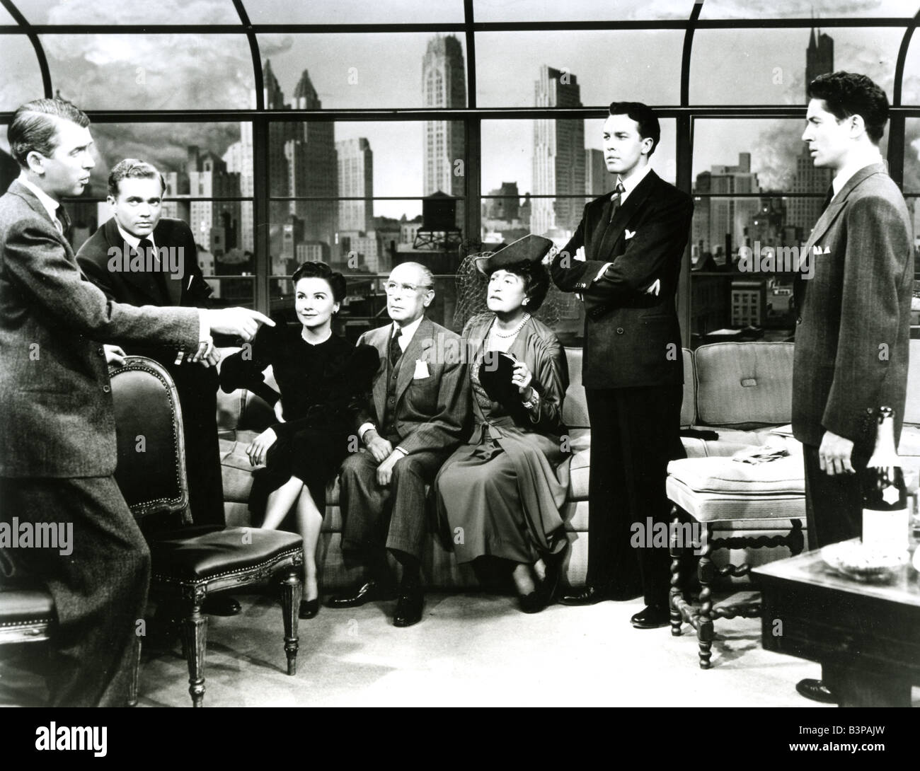 THE ROPE 1948 Transatlantic film with James Stewart at left Stock Photo