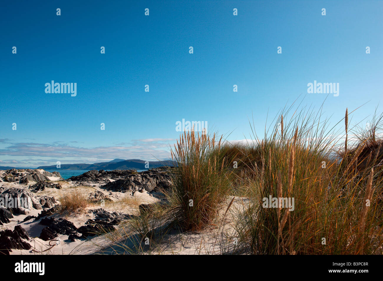 Machair Iona beach Stock Photo - Alamy