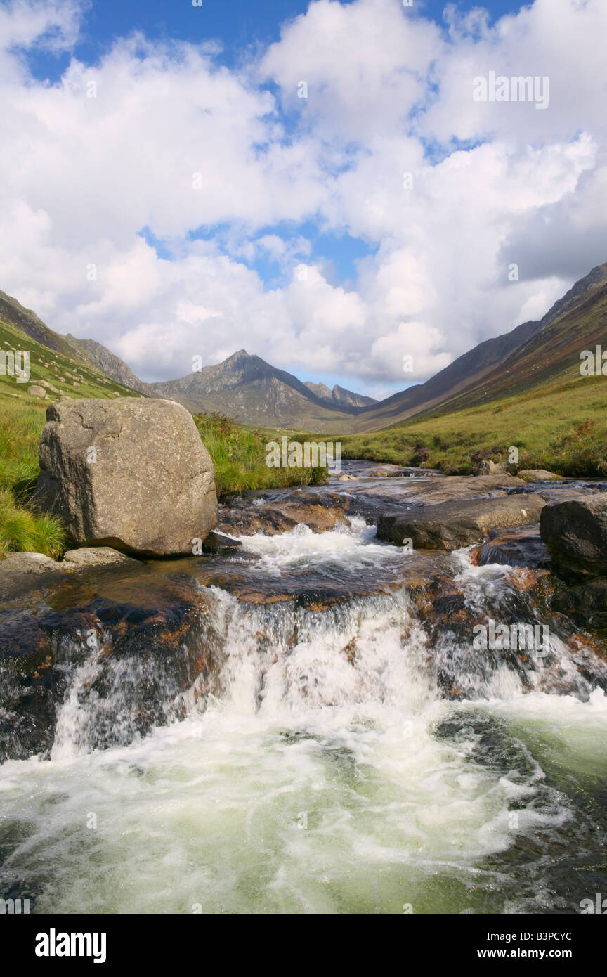The Glenrosa Water in Glen Rosa, Isle of Arran, North Ayrshire, Scotland, UK. Stock Photo