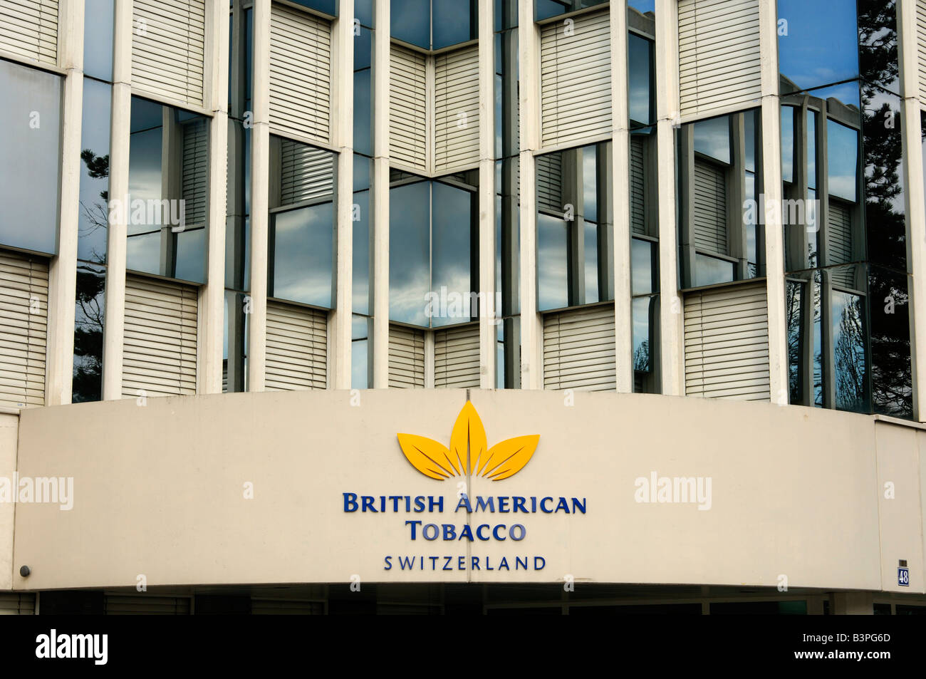 Company headquarters of British American Tobacco Switzerland, Lausanne, Switzerland, Europe Stock Photo