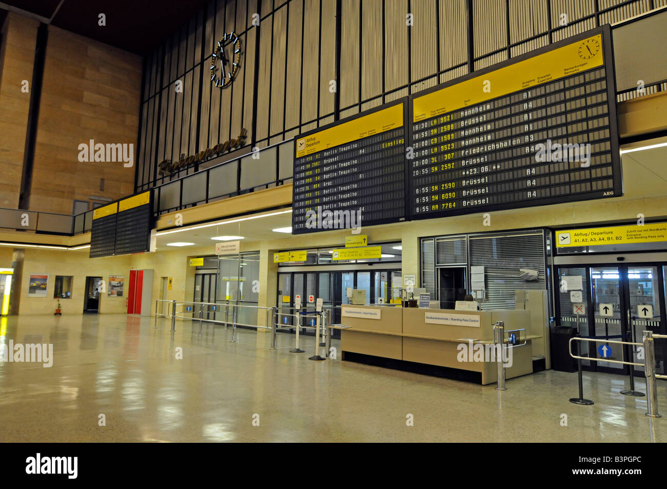 Terminal of Berlin Tempelhof Airport, Berlin, Germany, Europe Stock Photo
