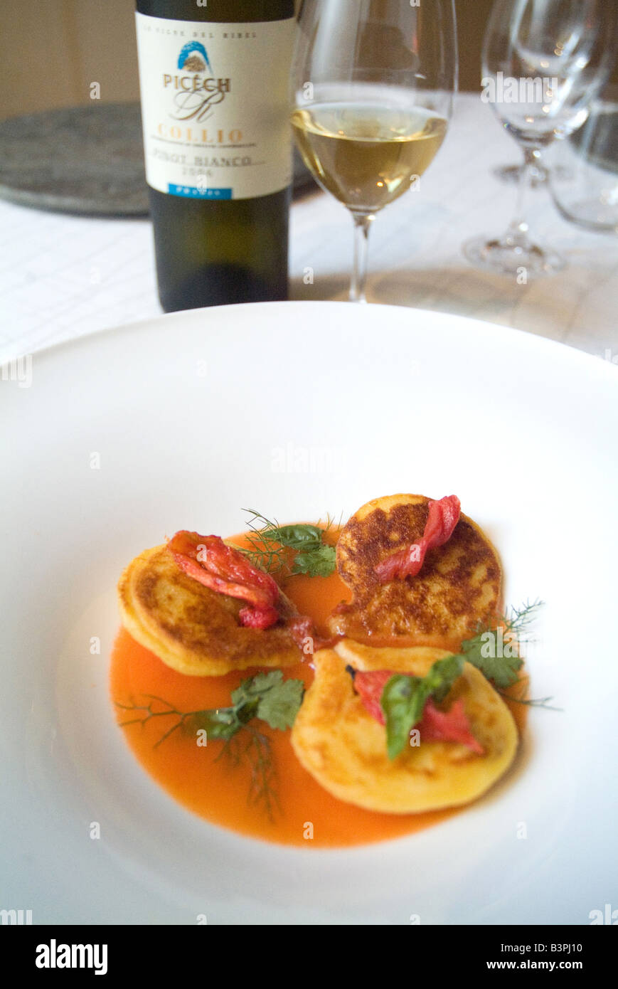 Il Pagliaccio restaurant, Via dei Banchi Vecchi 129a, Rome, Lazio, Italy Stock Photo