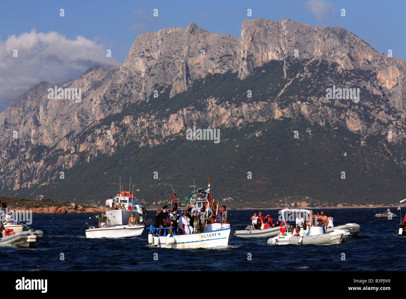 Patronal feast, Loiri Porto San Paolo, Sardinia, Italy Stock Photo