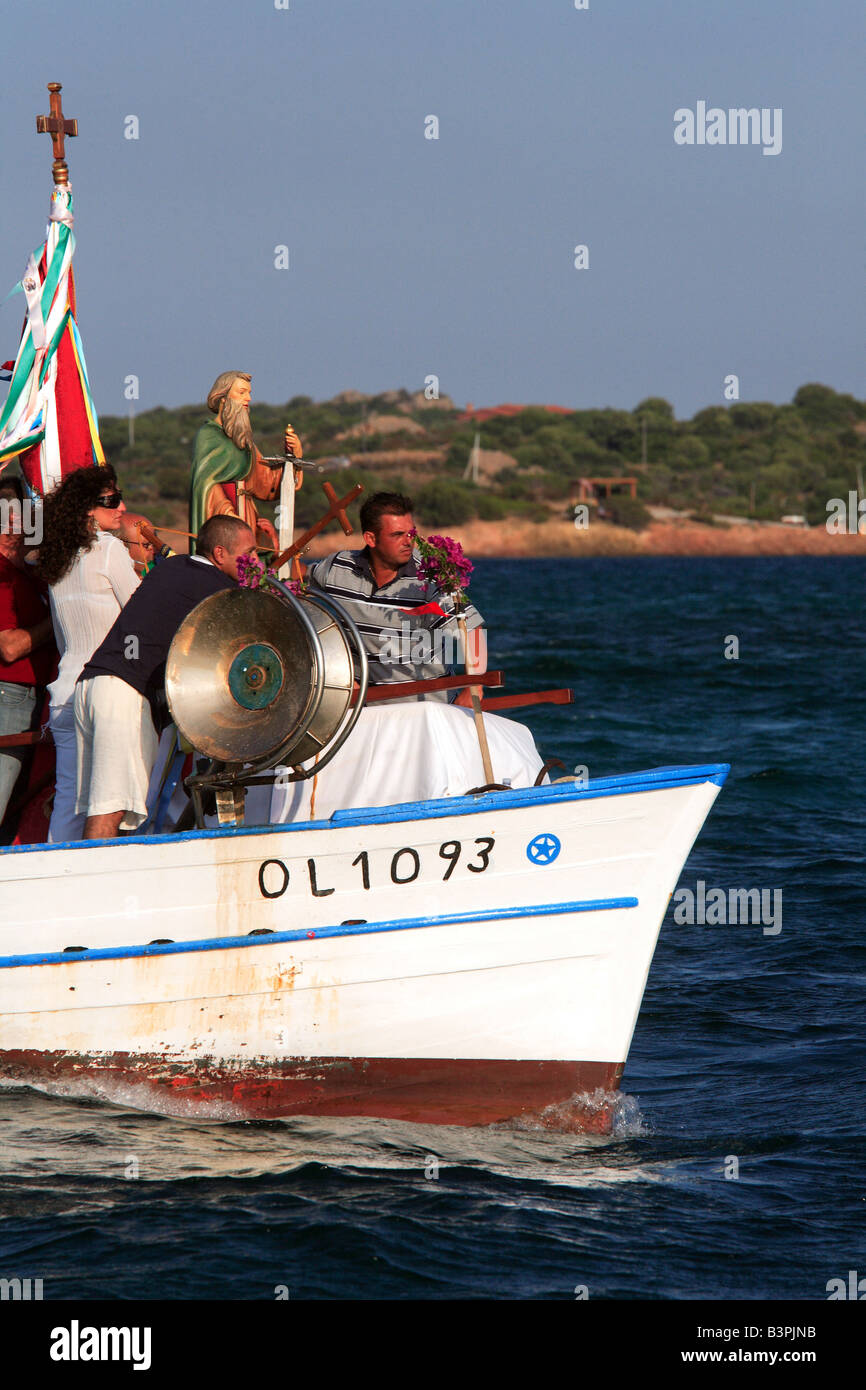 Patronal feast, Loiri Porto San Paolo, Sardinia, Italy Stock Photo