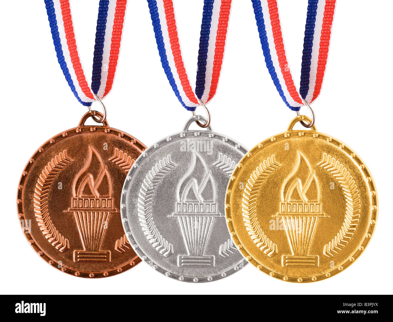 gold silver bronze medal Stock Photo - Alamy
