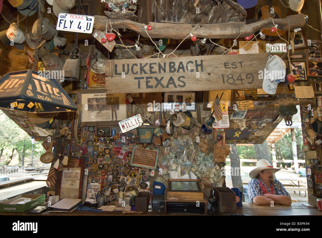 Texas Hill Country Luckenbach Post Office General Store Bar local