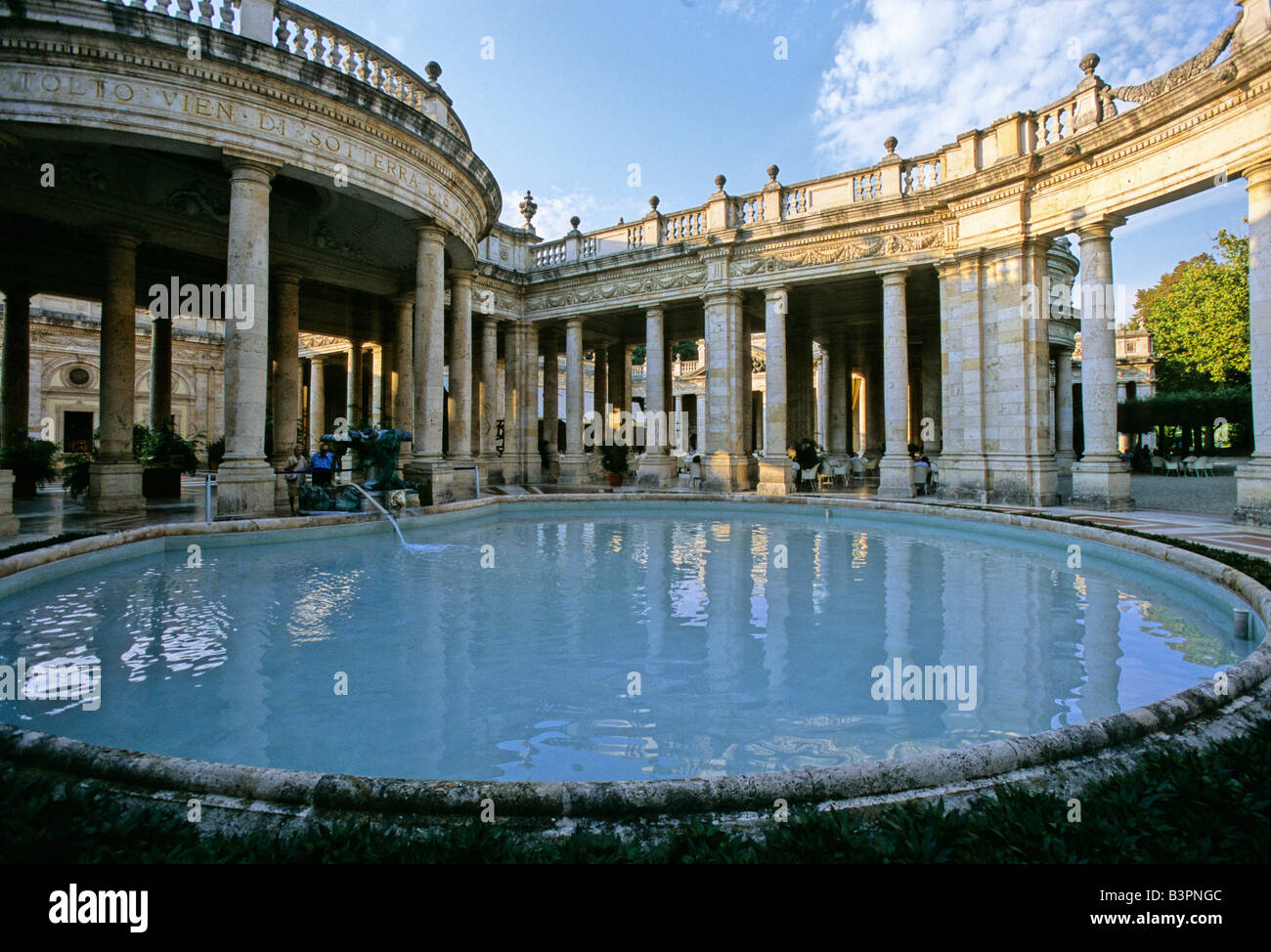Fountain of the Tettuccio thermal baths, Montecatini Terme, Pistoia Province, Tuscany, Italy, Europe Stock Photo