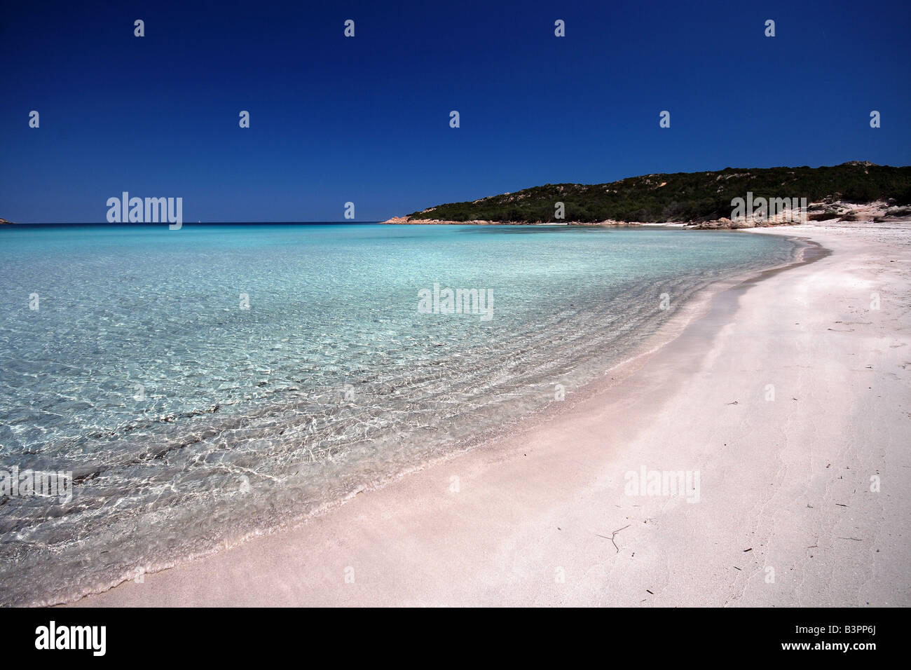 Grande Pevero Beach Arzachena Sardinia Italy Stock Photo