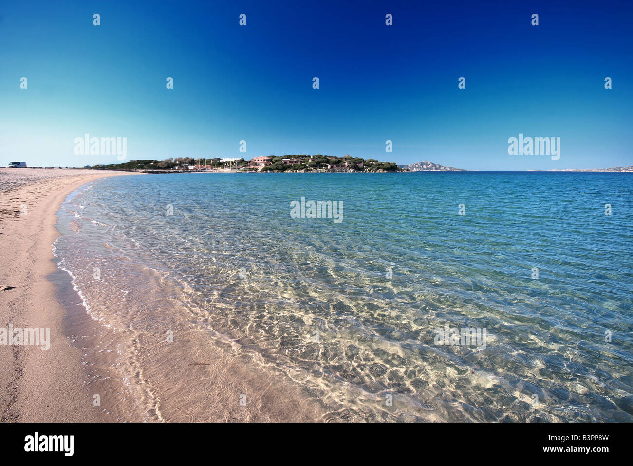 Isuledda Isola Dei Gabbiani beach, Palau, Sardinia, Italy Stock Photo