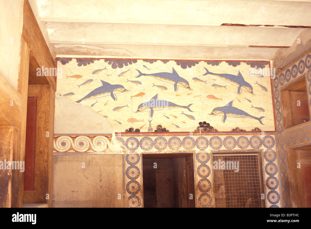 Knossos palace, Crete island, Greek Islands, Greece, Europe Stock Photo