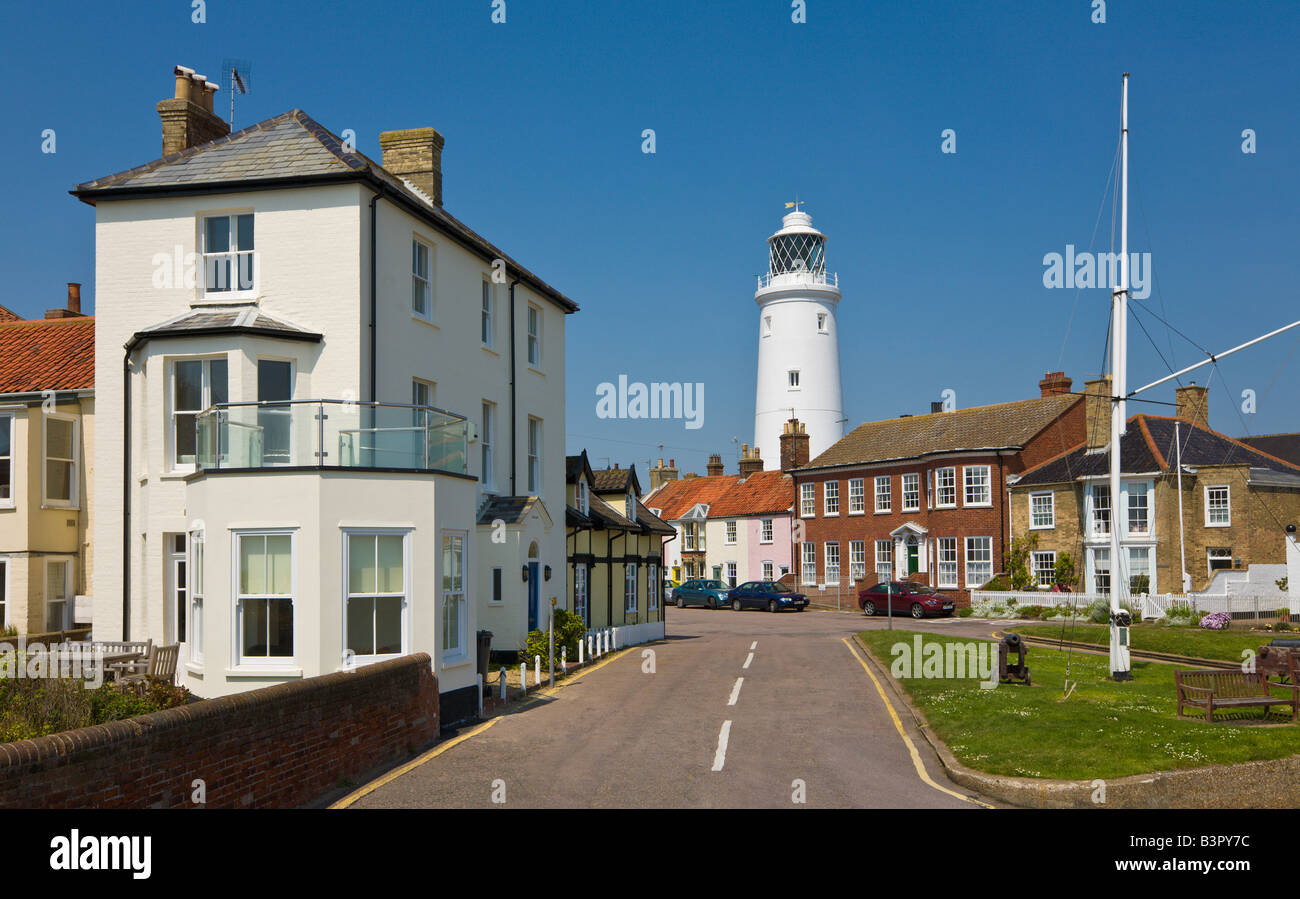 Lighthouse and St James Green, Southwold, Suffolk, England Stock Photo