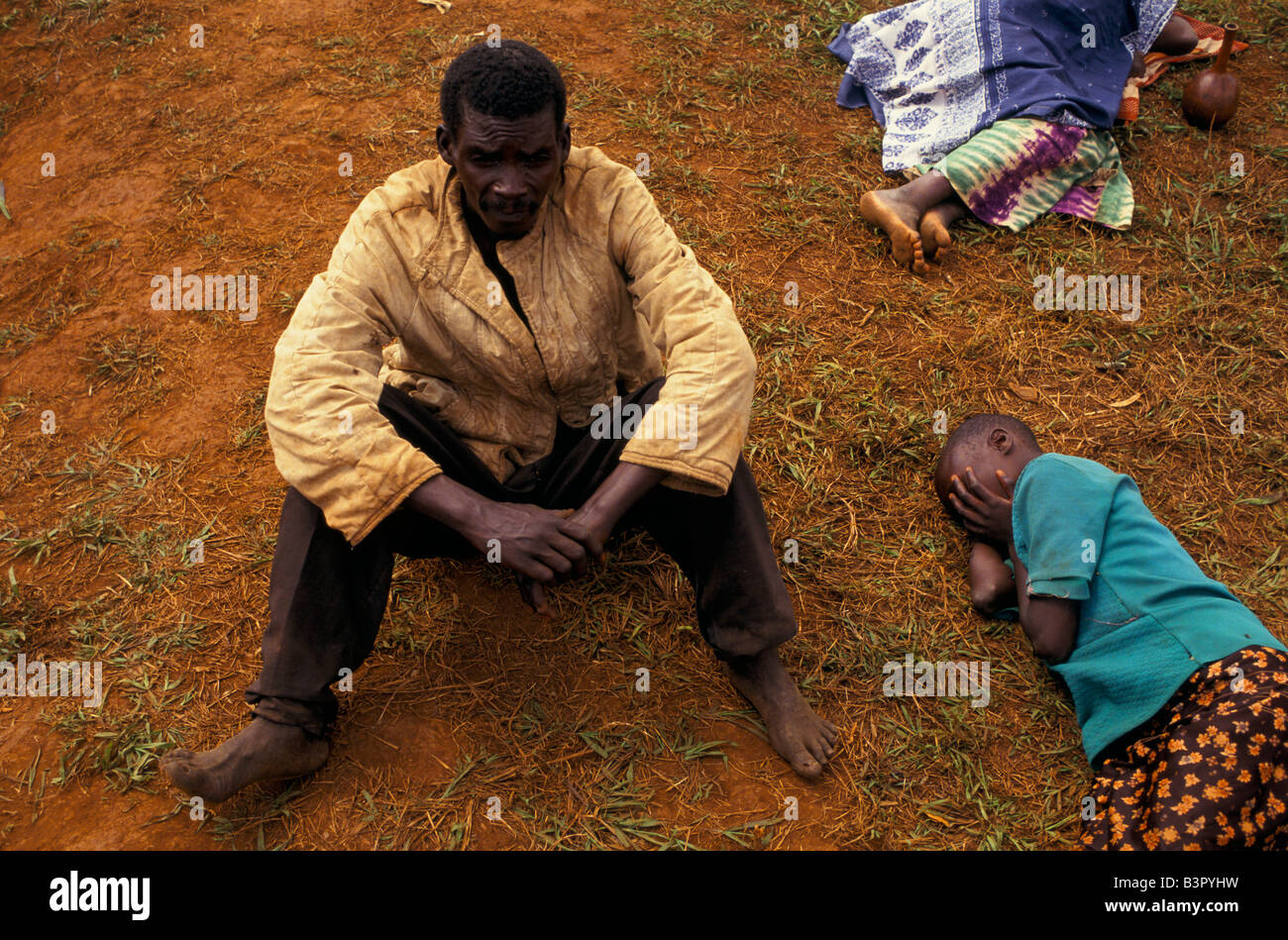 Displaced Tutsis, Ruyagi Stock Photo