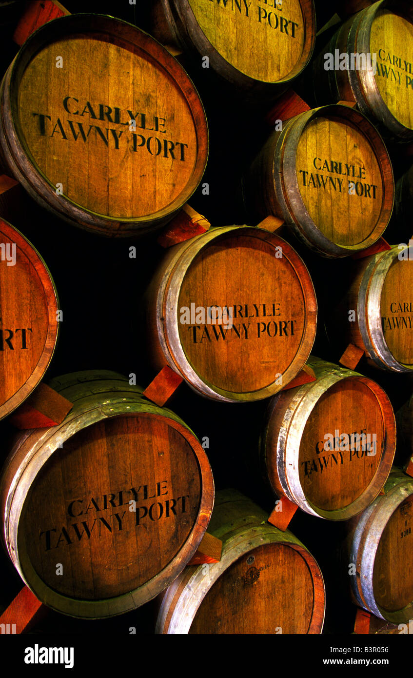 Wine casks Australia Stock Photo Alamy