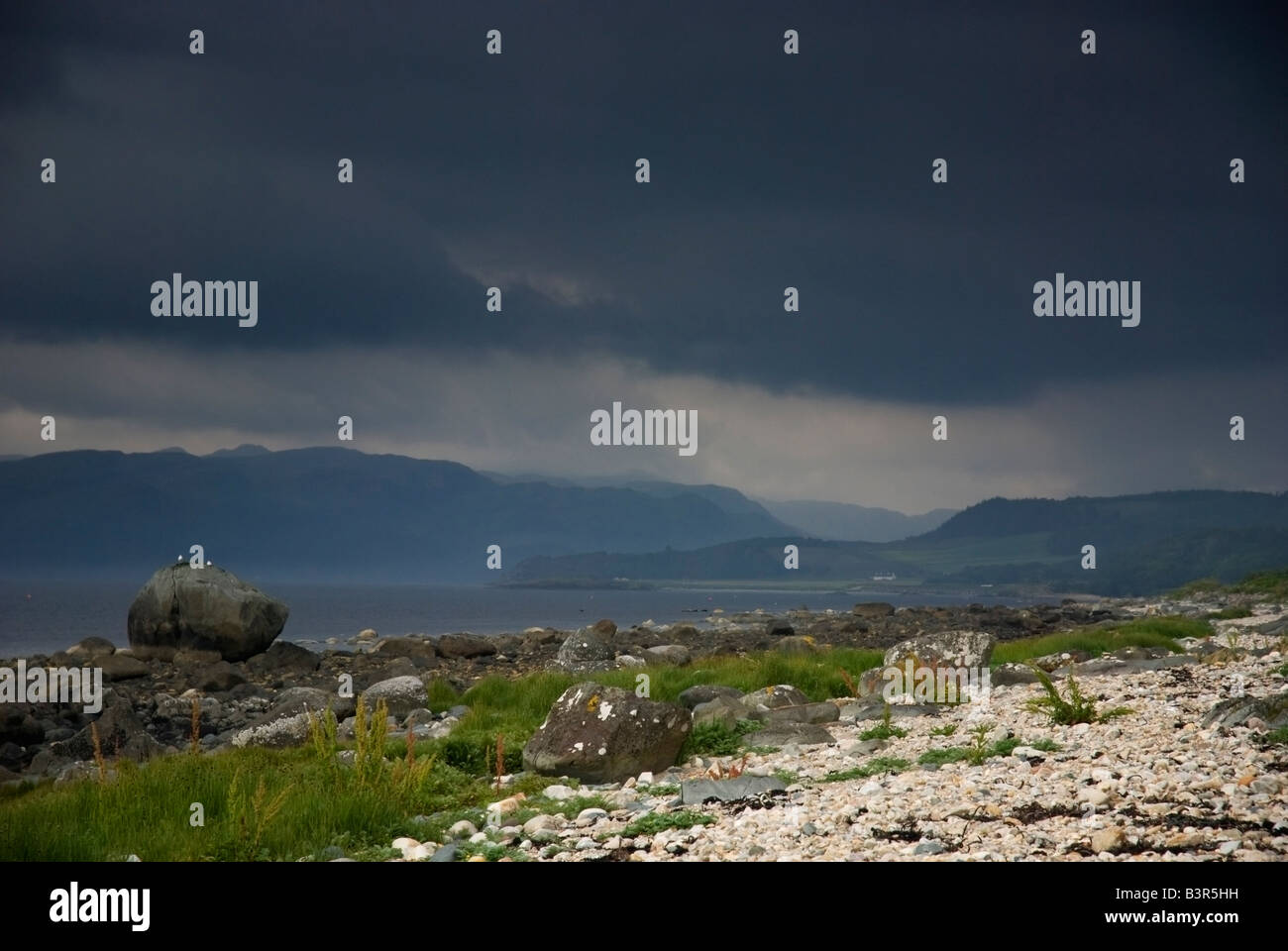 A Storm approaching Loch Caolisport Stock Photo