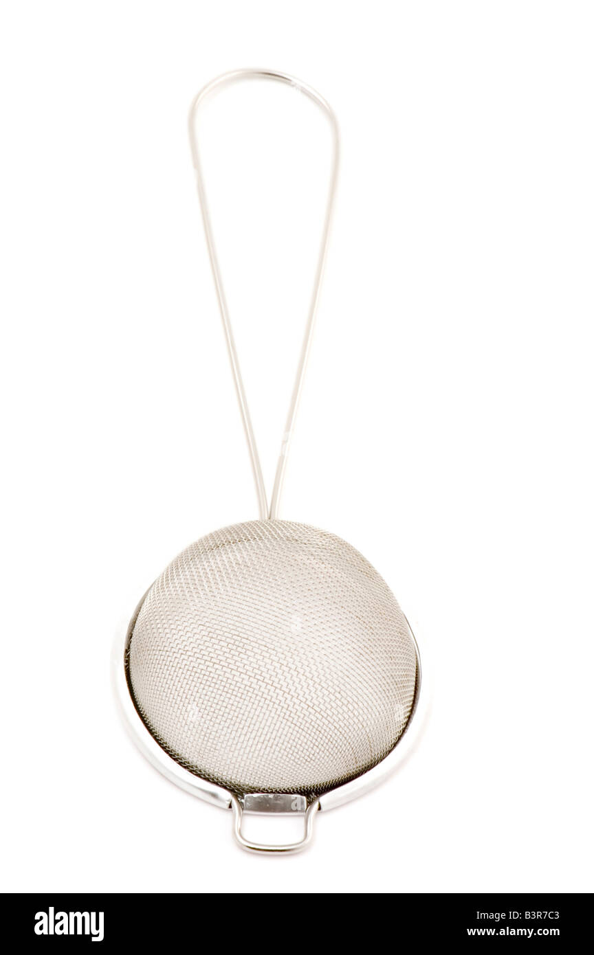 object on white kitchen utensil sieve Stock Photo Alamy