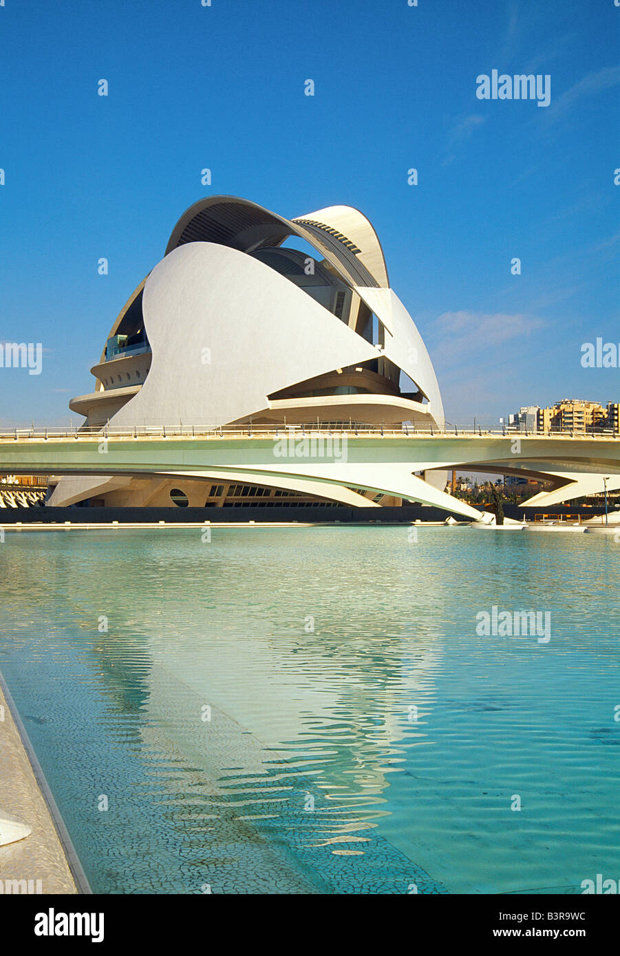 Palau de les Arts. Ciutat de les Arts i les Ciencies. Valencia. Spain. Stock Photo