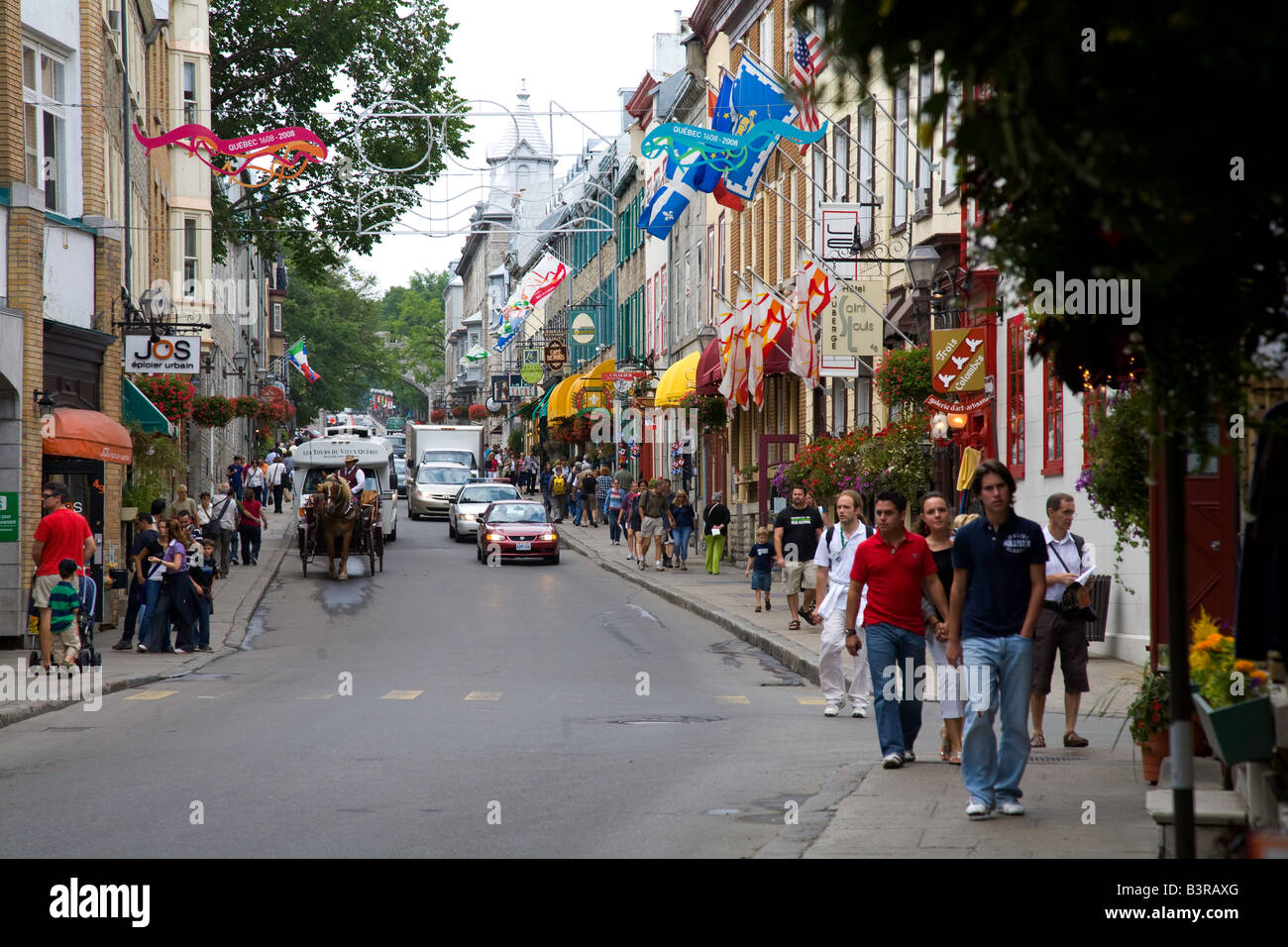 Quebec City at 400 Years old. Most of the historic section of Old ...