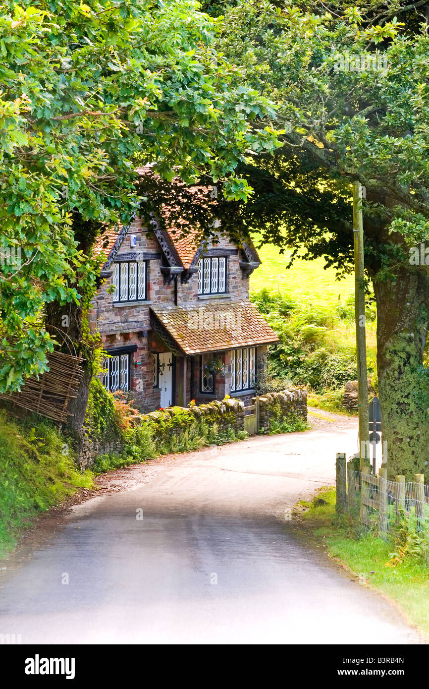 The Cottage at Lee Bay North Devon Coast Stock Photo Alamy