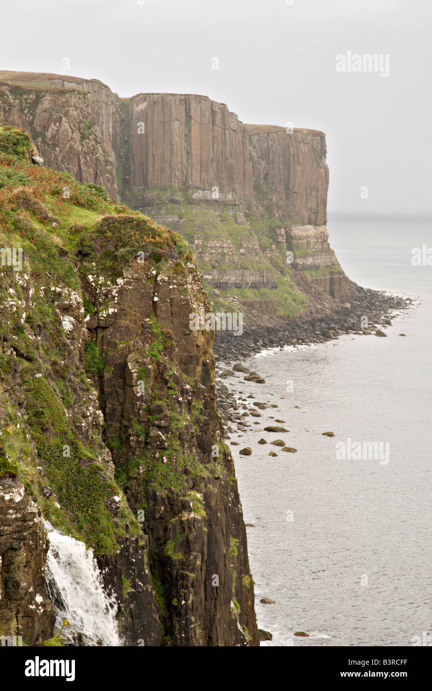 Mealt Falls on the Trotternish Peninsular Isle of Skye Scotland Stock Photo