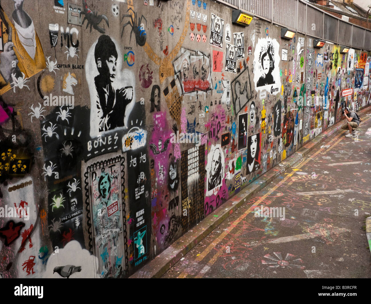 Graffiti Leake Street Waterloo London Cans Festival Stock Photo