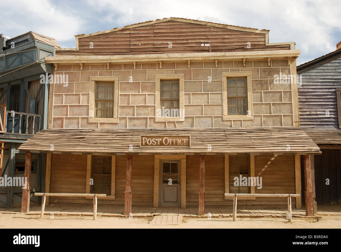 Wooden Post Office in an American Western Town Stock Photo - Alamy