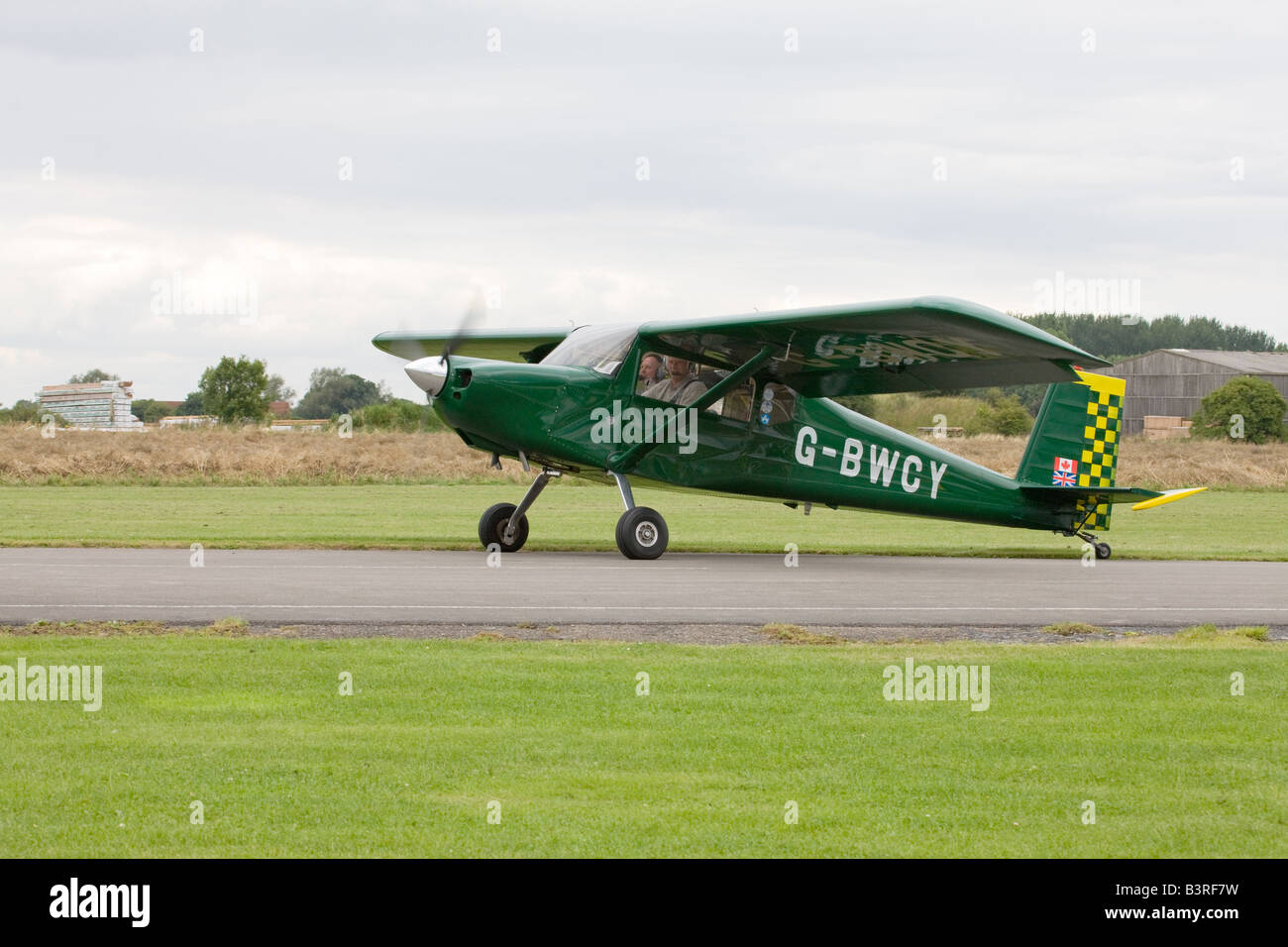 Murphy Rebel G-BWCY taxiing at Breighton Airfield Stock Photo