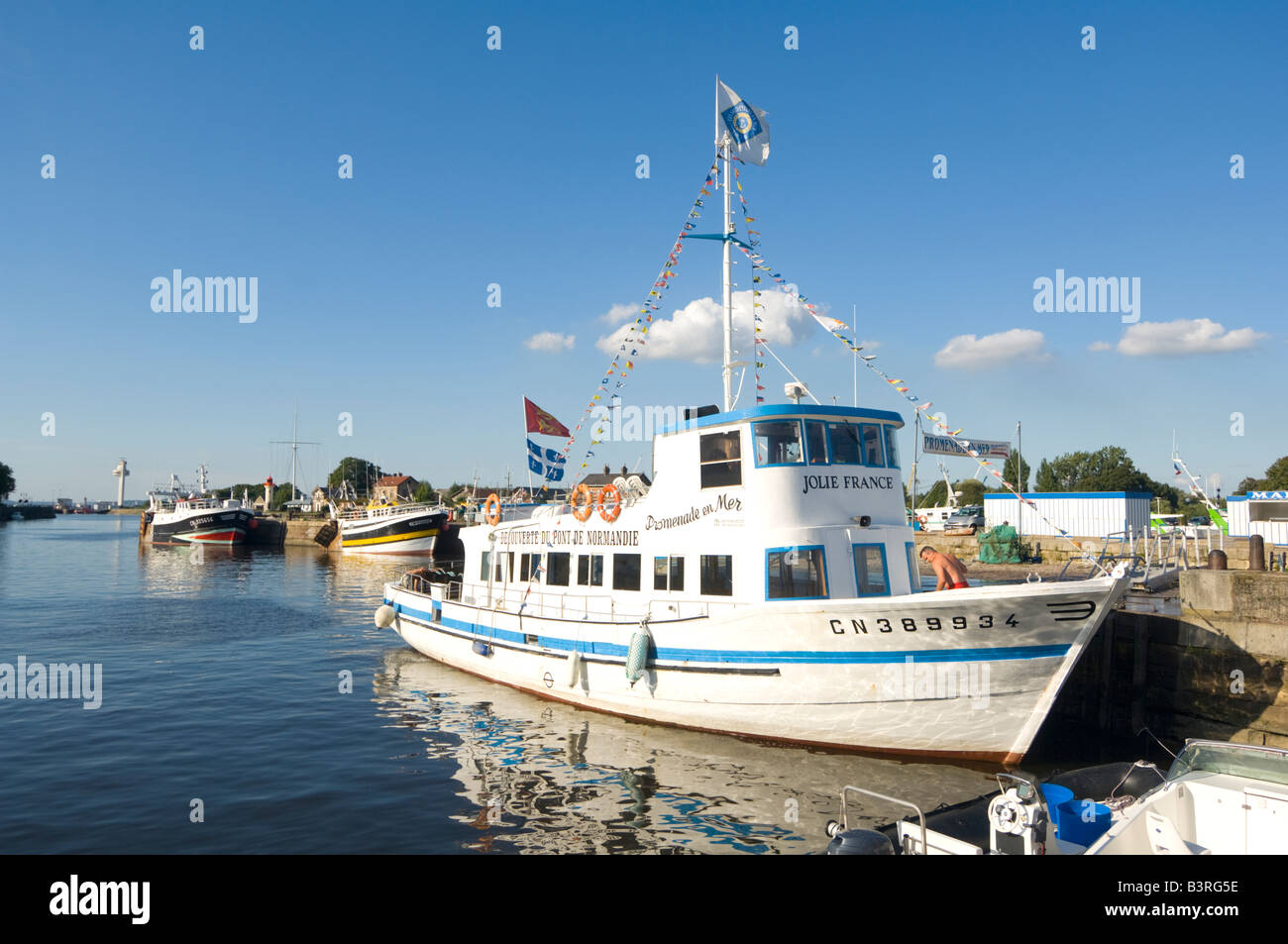 Sightseeing tour boat Honfleur Calvados Normandy France Stock Photo Alamy