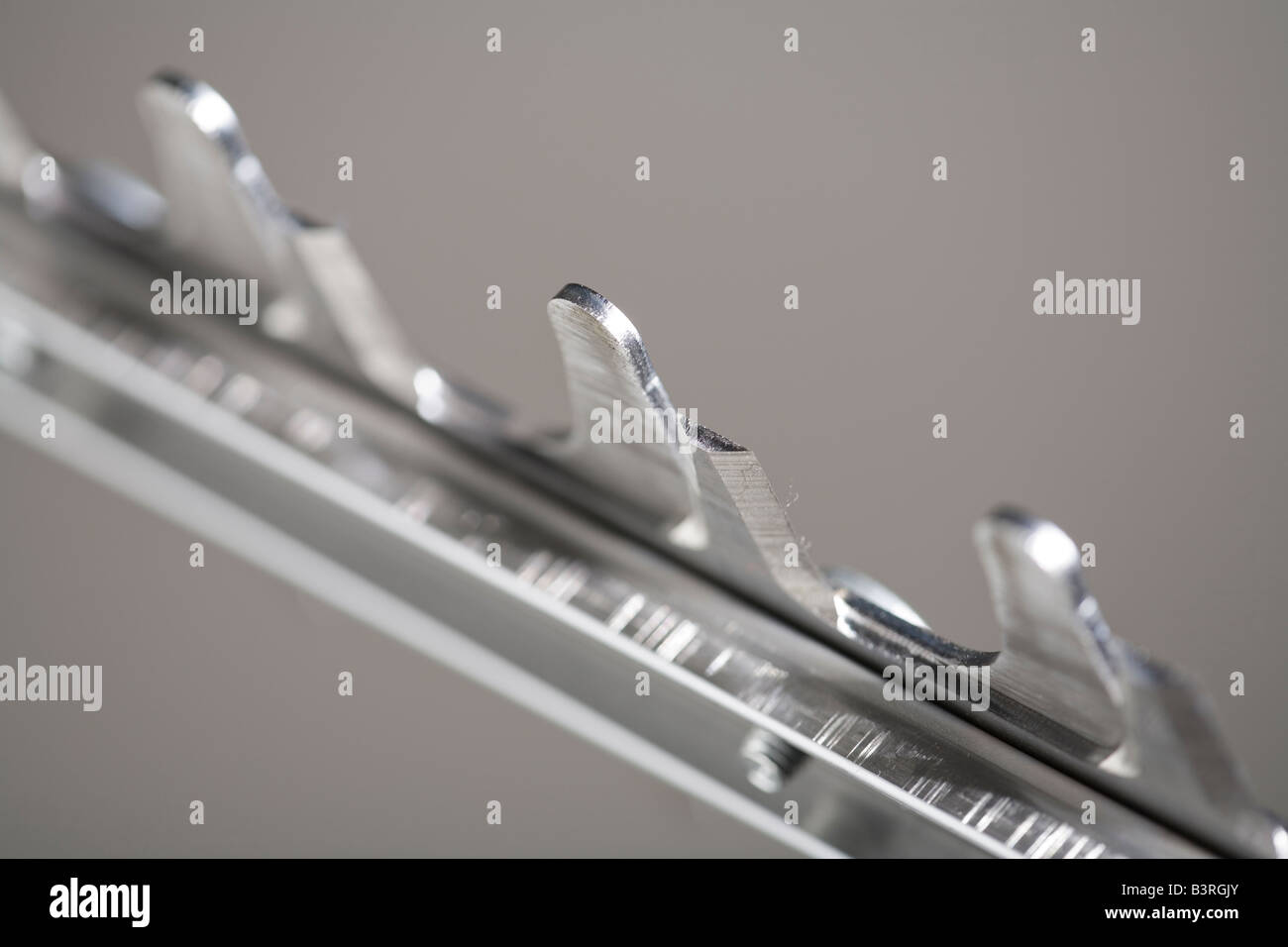 Blade of a new hedge trimmer Stock Photo Alamy