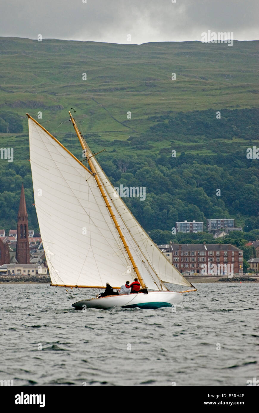 Regatta of Fifebuilt yachts at Largs on the Firth of Clyde Stock Photo