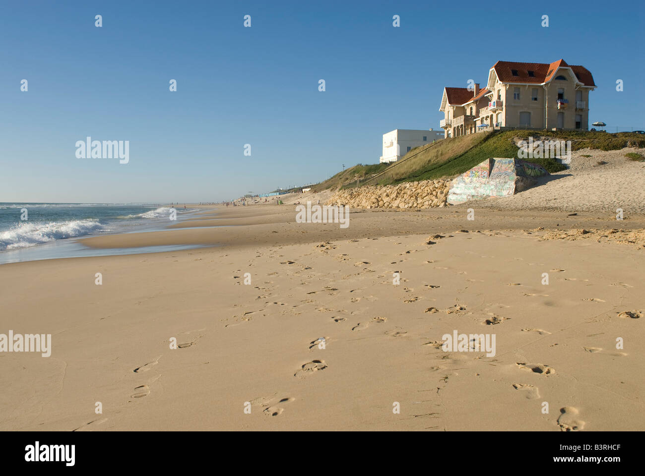 France Aquitaine Country Biscarrosse village Stock Photo
