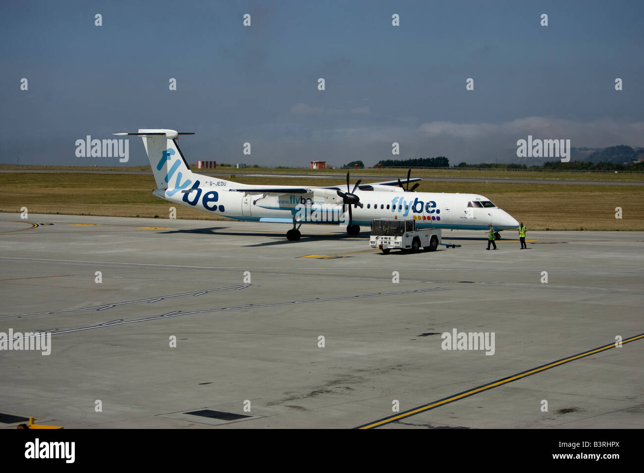 flybe at Jersey Airport Stock Photo - Alamy