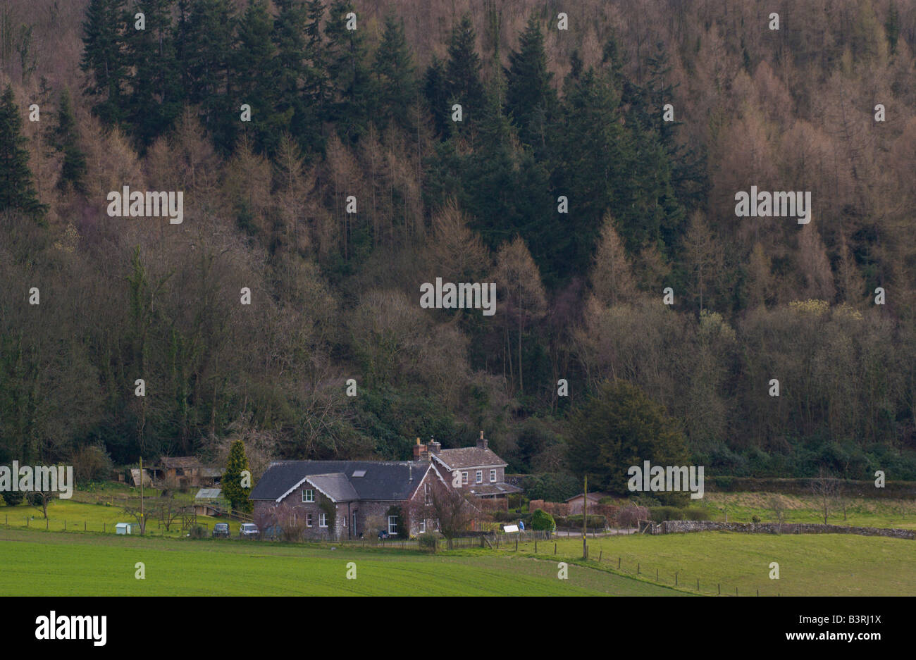 Houses rural powys hires stock photography and images Alamy