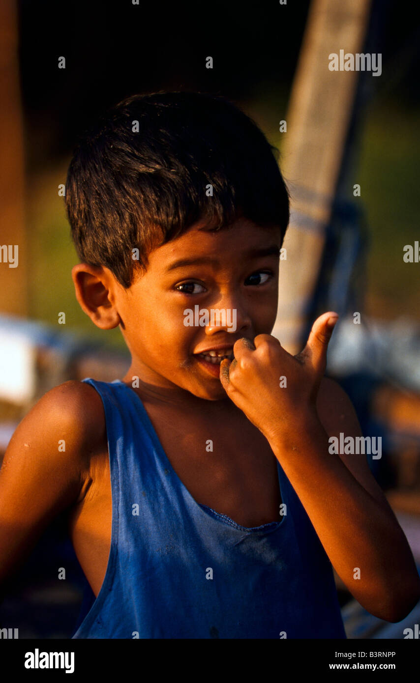 Young Balinese boy Stock Photo