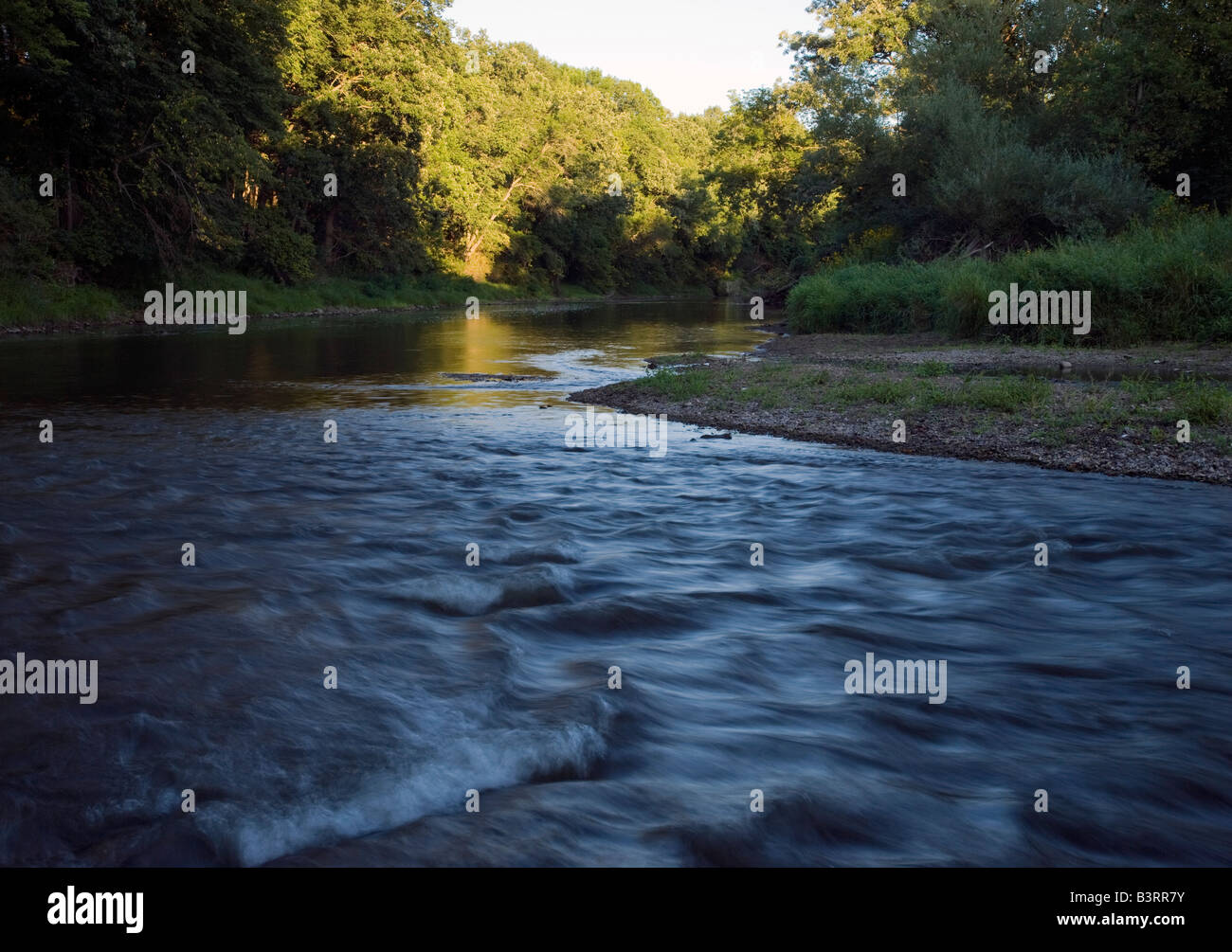 Upper Iowa River, Howard County, Iowa Stock Photo