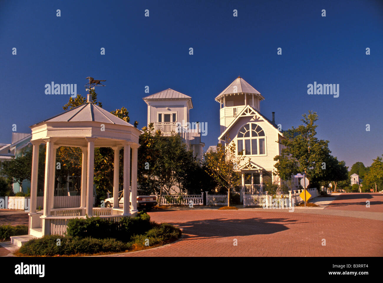 Seaside Florida first New Urbanist development a coastal master planned community with strict architectural standards Stock Photo