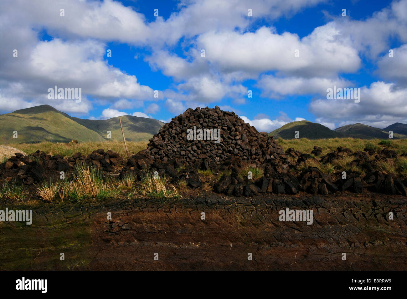 Connemara Bog, County Galway, Ireland Stock Photo