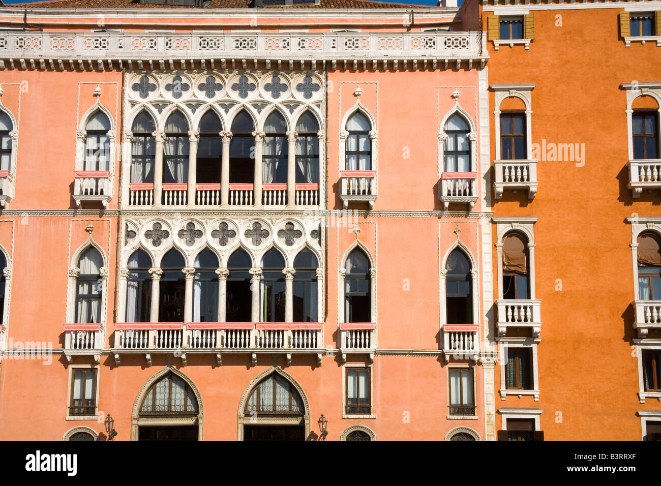 Buildings on the Grand Canal in Venice Stock Photo