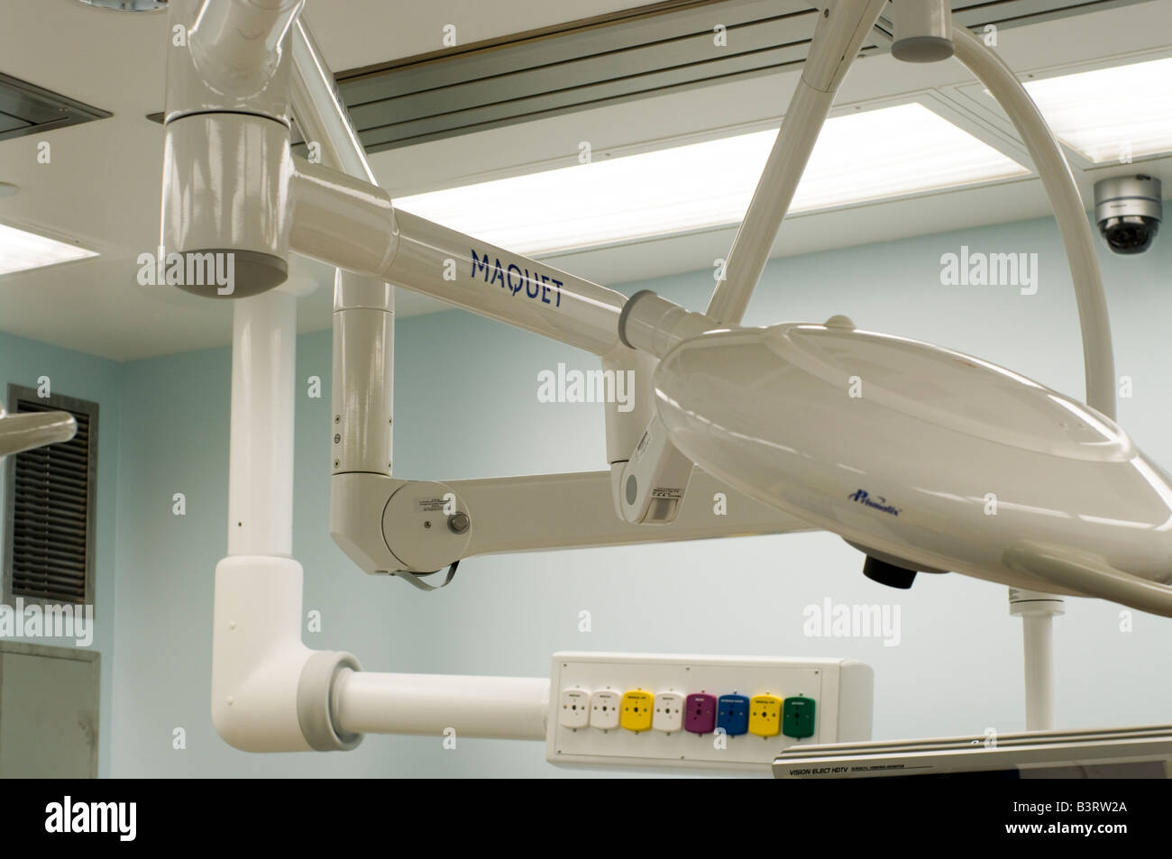 Surgical Suite, Lights Stock Photo