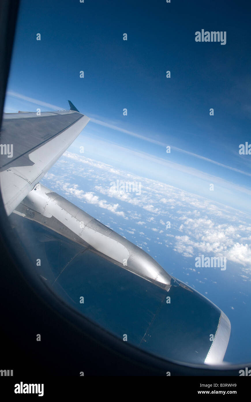 window of an ariplane Stock Photo