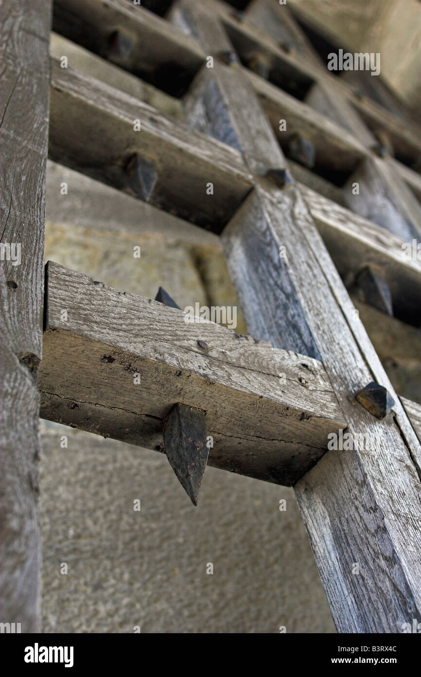 The medieval city of Carcassone in France. Detail Stock Photo - Alamy