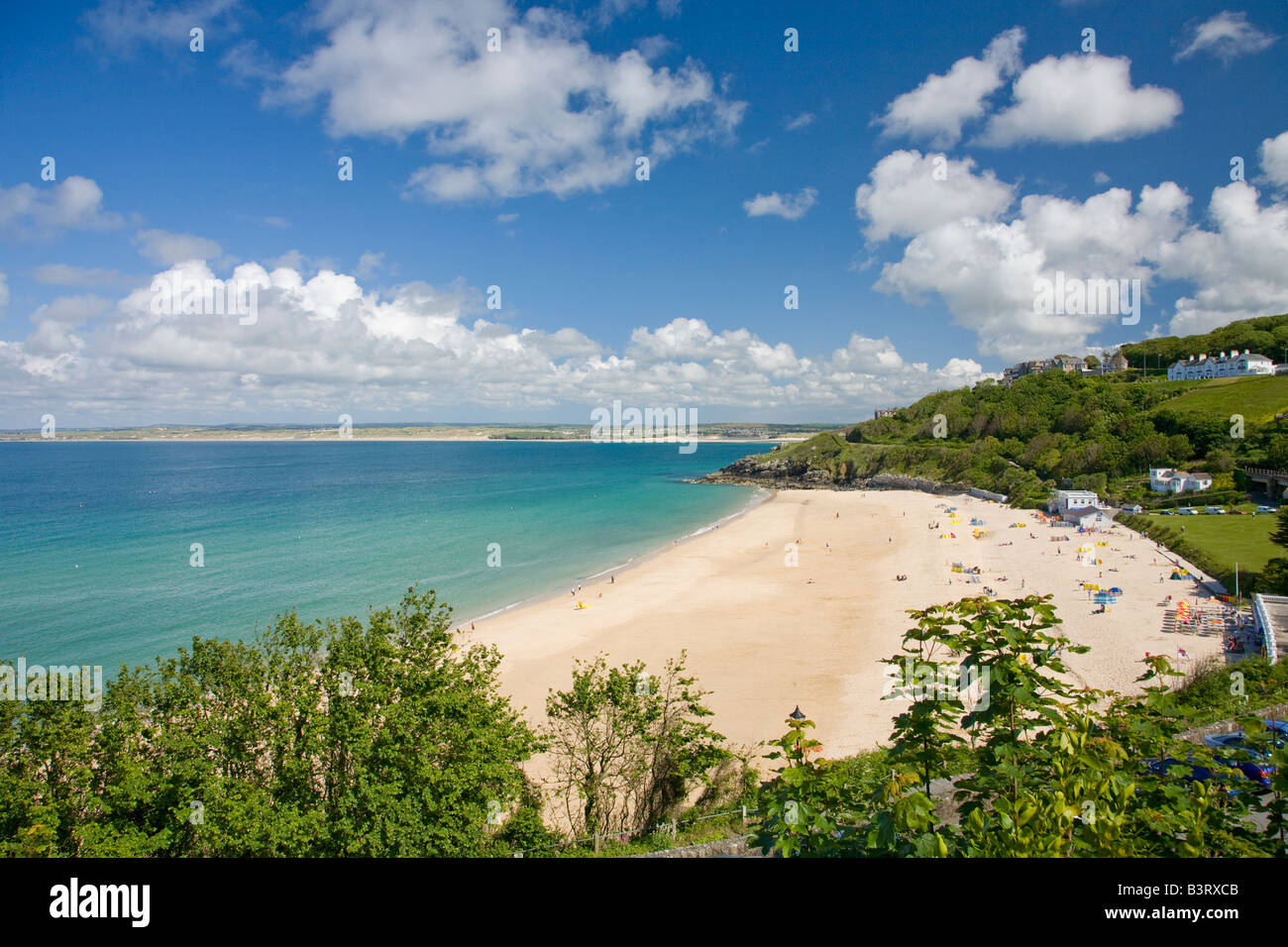 Porthminster Beach St Ives Cornwall West Country England UK United Kingdom GB Great Britain British Isles Europe Stock Photo